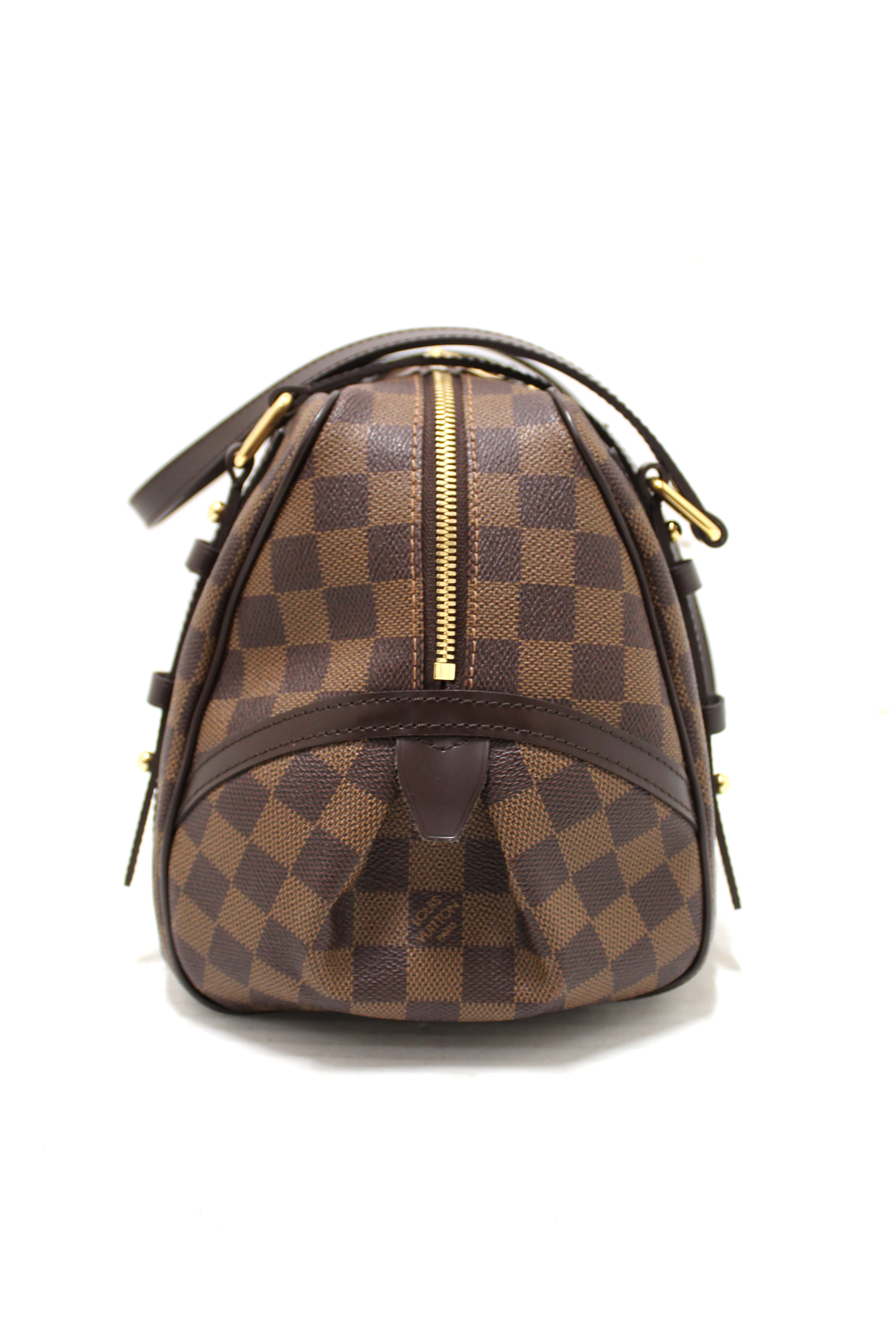 Authentic Louis Vuitton Damier Ebene Rivington GM Shoulder Bag for Women - Luxury Designer Handbag for Work, Travel & Everyday Use