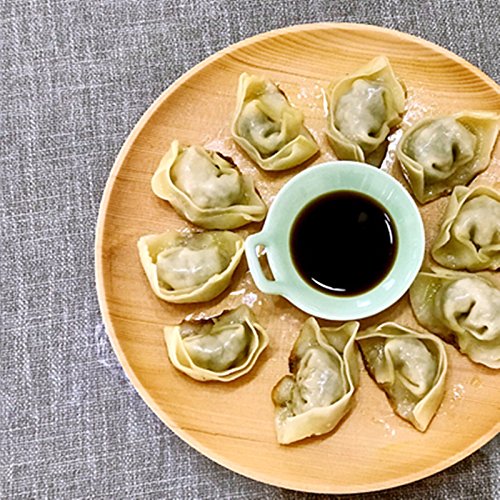 Premium Natural Oak Wood Round Plates Set of 2 - Handcrafted Wooden Serving Trays for Charcuterie, Cheese, Desserts - Perfect for Dinner Parties, Weddings & Home Decor