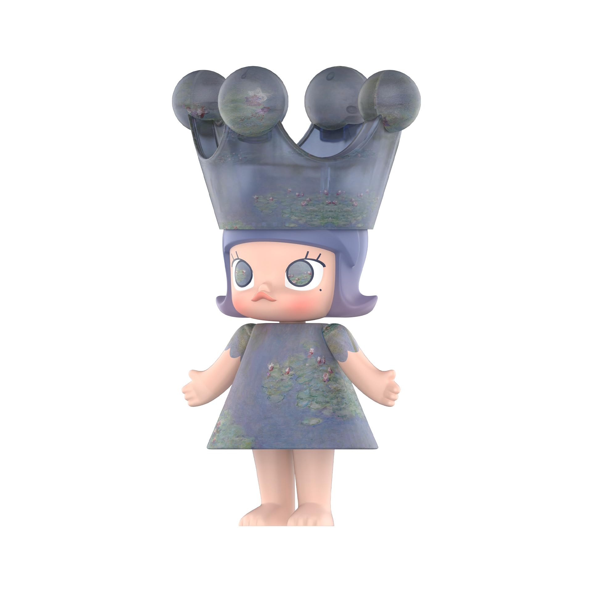 POP MART MEGA Royal Molly 400% Monet-Les Nymphéas Collectible Art Figure - Limited Edition Vinyl Toy for Modern Home Decor & Office Display - Perfect for Collectors, Gift Giving & Interior Design Accent