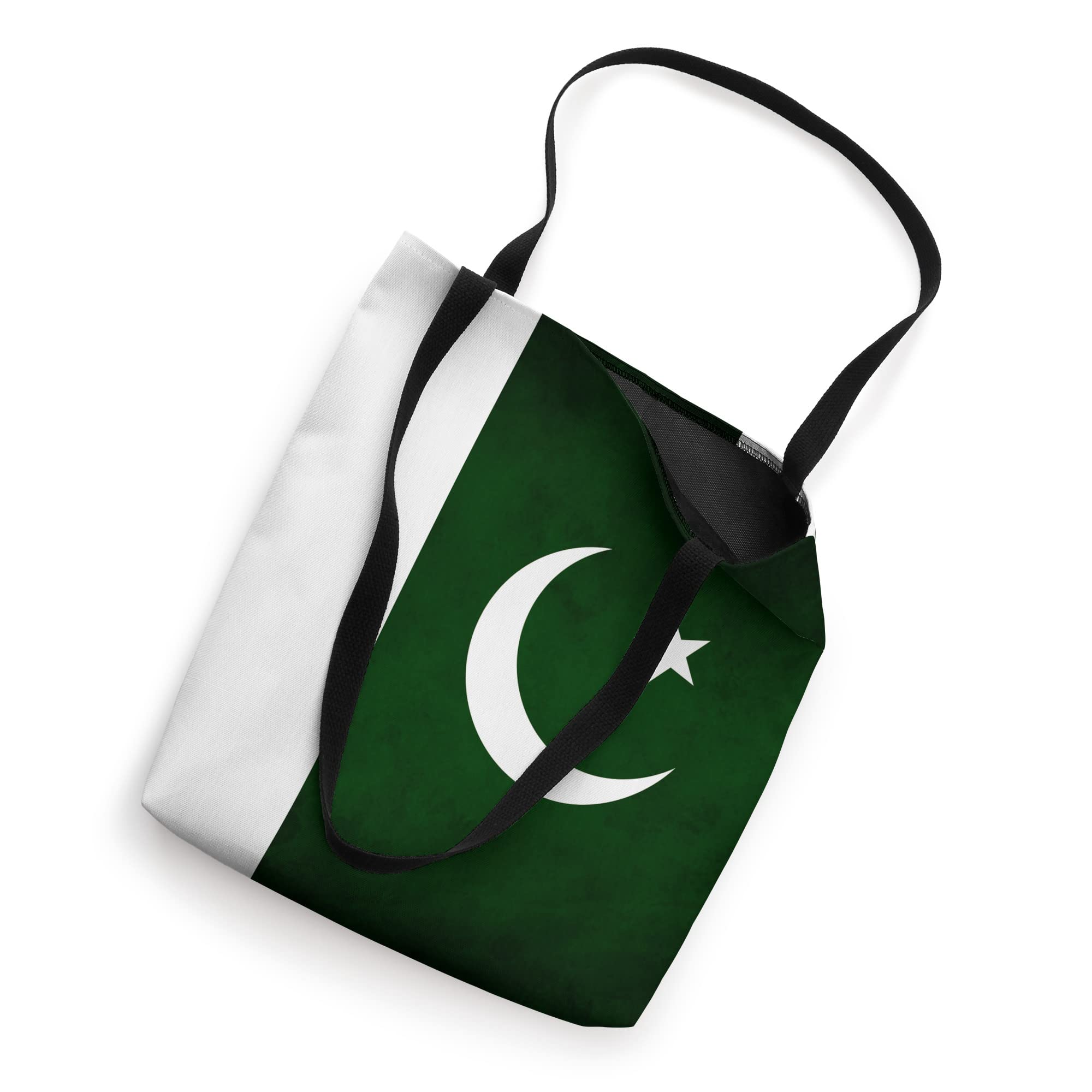 Pakistan Flag Tote Bag - Durable Cotton Canvas Shopping Bag with Sturdy Handles - Perfect for Groceries, Beach Trips & Patriotic Events