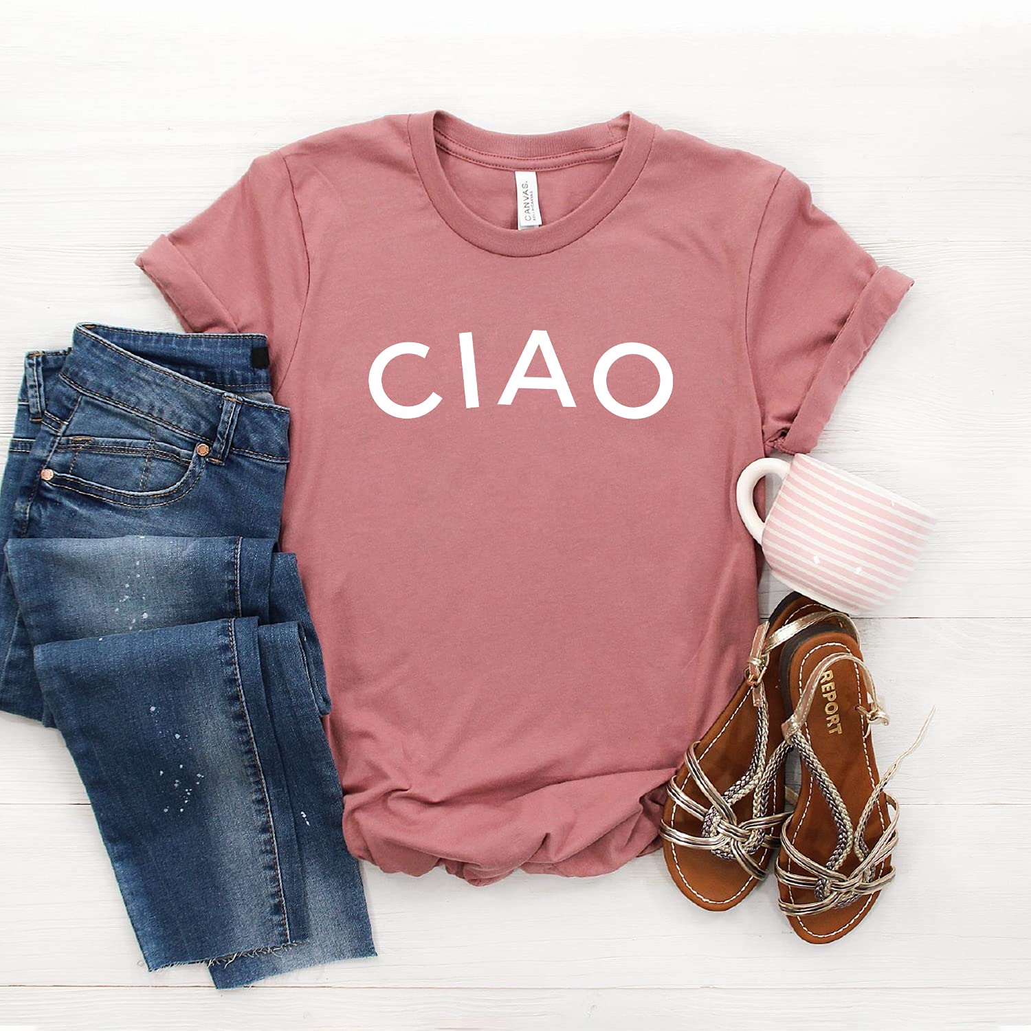 Ciao Shirt - Italian Graphic Tee - Rome Italy Unisex T-Shirt - Softstyle Comfort Fit - Perfect for Travel, Gifts & Casual Wear