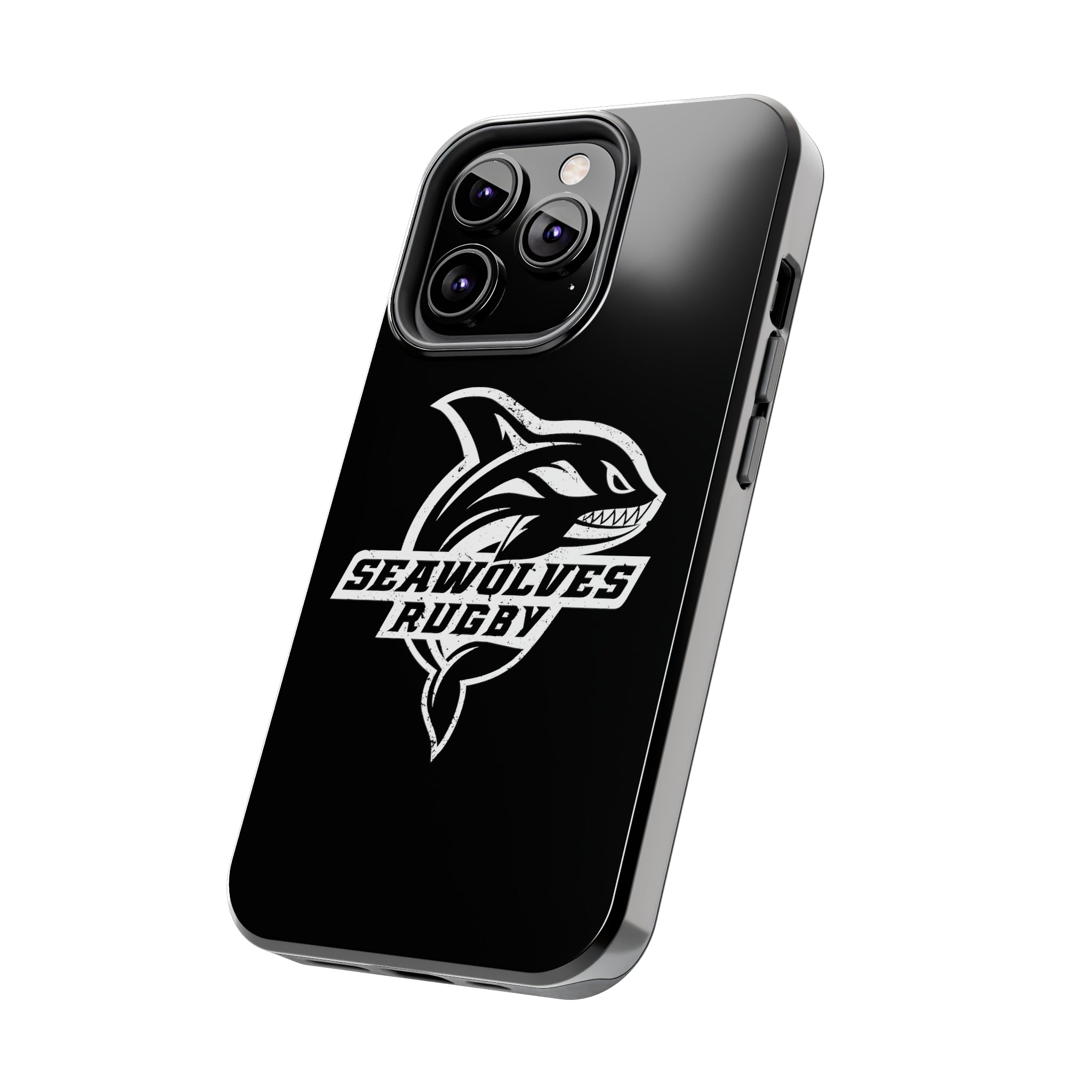 Seawolves Black Rugged Phone Case - Durable & Shockproof Protection for iPhone & Android - Perfect for Outdoor, Sports & Daily Use