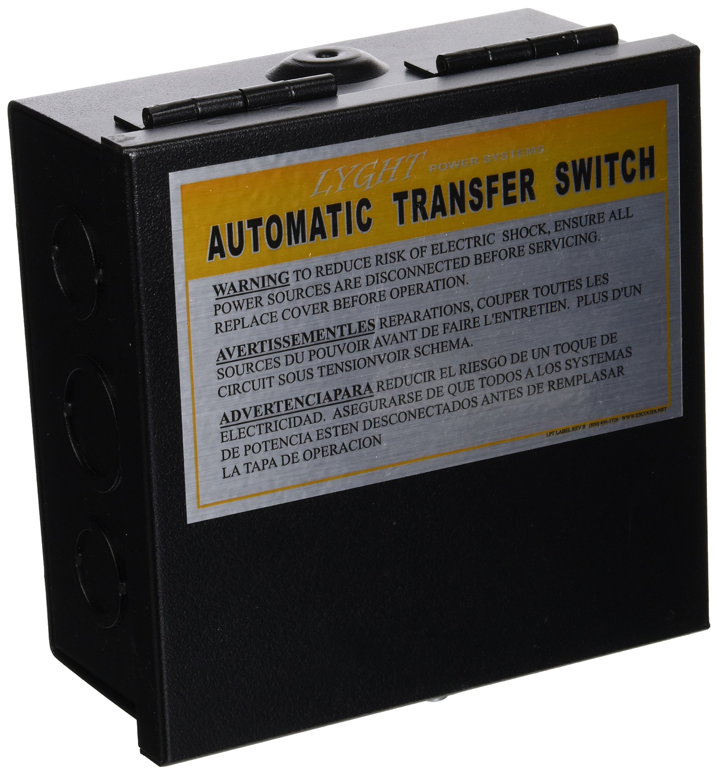 ELKHART SUPP Elkhart LPT30 30 Amp Transfer Switch - Heavy Duty Power Transfer for Home Backup, RV & Emergency Generator Use