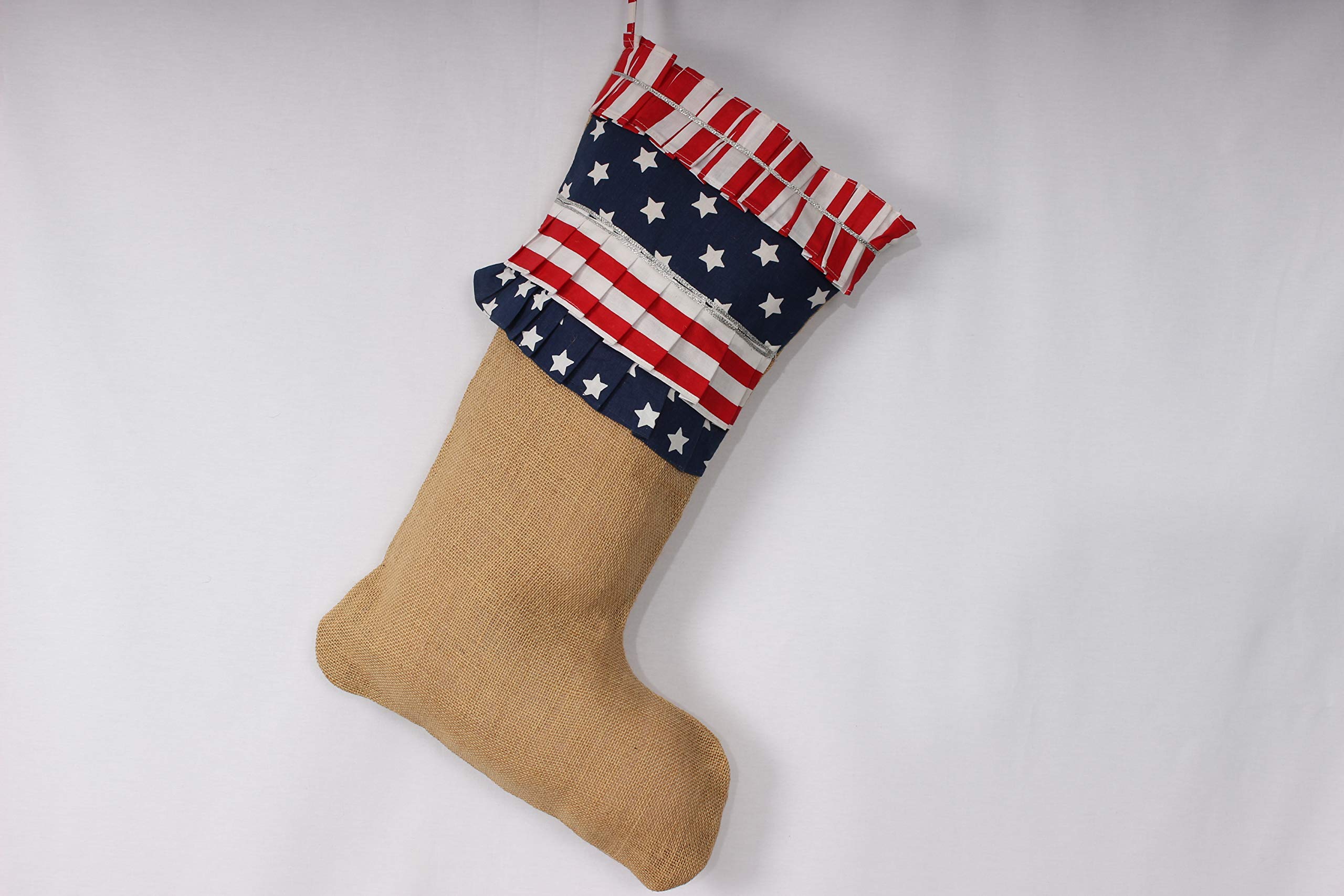 Personalized Patriotic Bone Dog Stocking - Christmas Gift for Large Dogs, Pet Stocking Stuffer with Bone Design - Perfect for Holiday Decor & Pet Lover Gifts