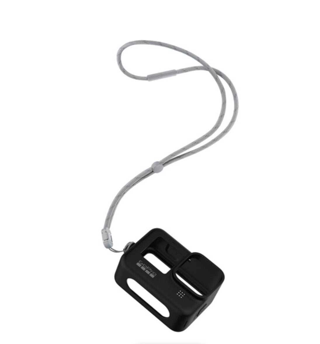 GoPro Sleeve & Lanyard for HERO9/HERO10 - Black Protective Case with Neck Strap - Perfect for Outdoor Adventures, Travel & Action Sports