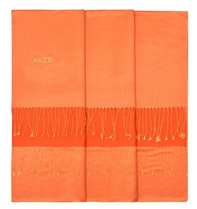 Elegant Aker Bi-Color Silk Shawl Wrap for Women - Soft & Lightweight Scarf for Office, Evening Parties & Special Occasions