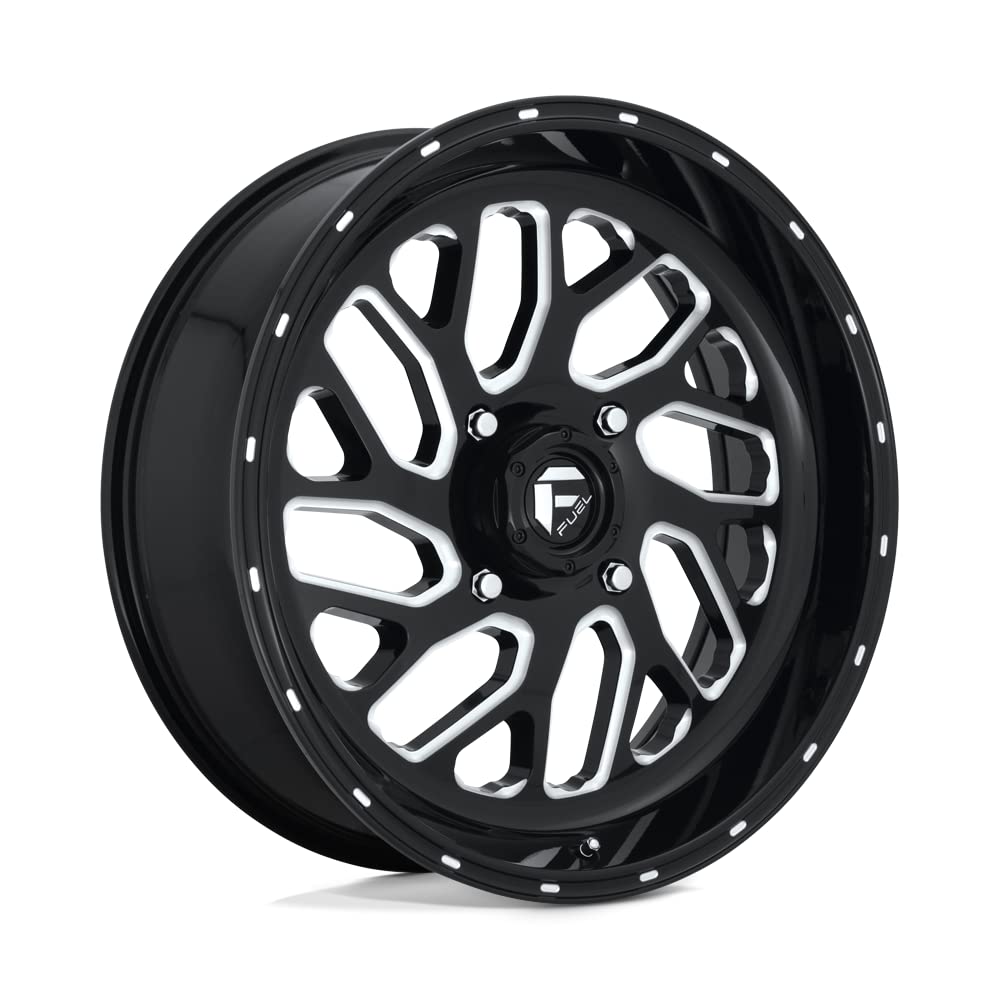 FUEL UTV TRITON Gloss Black Milled 20x7 4x156 Automotive Rim - Premium Off-Road Wheels for UTVs, ATVs & Side-by-Sides | Ideal for Trail Riding, Mudding & Off-Road Adventures