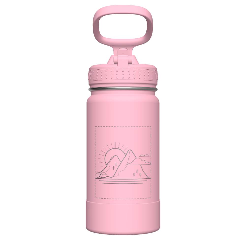 Customized Active Kids Water Bottle with Straw Lid - Leakproof & BPA Free - Perfect for School, Sports & Outdoor Activities