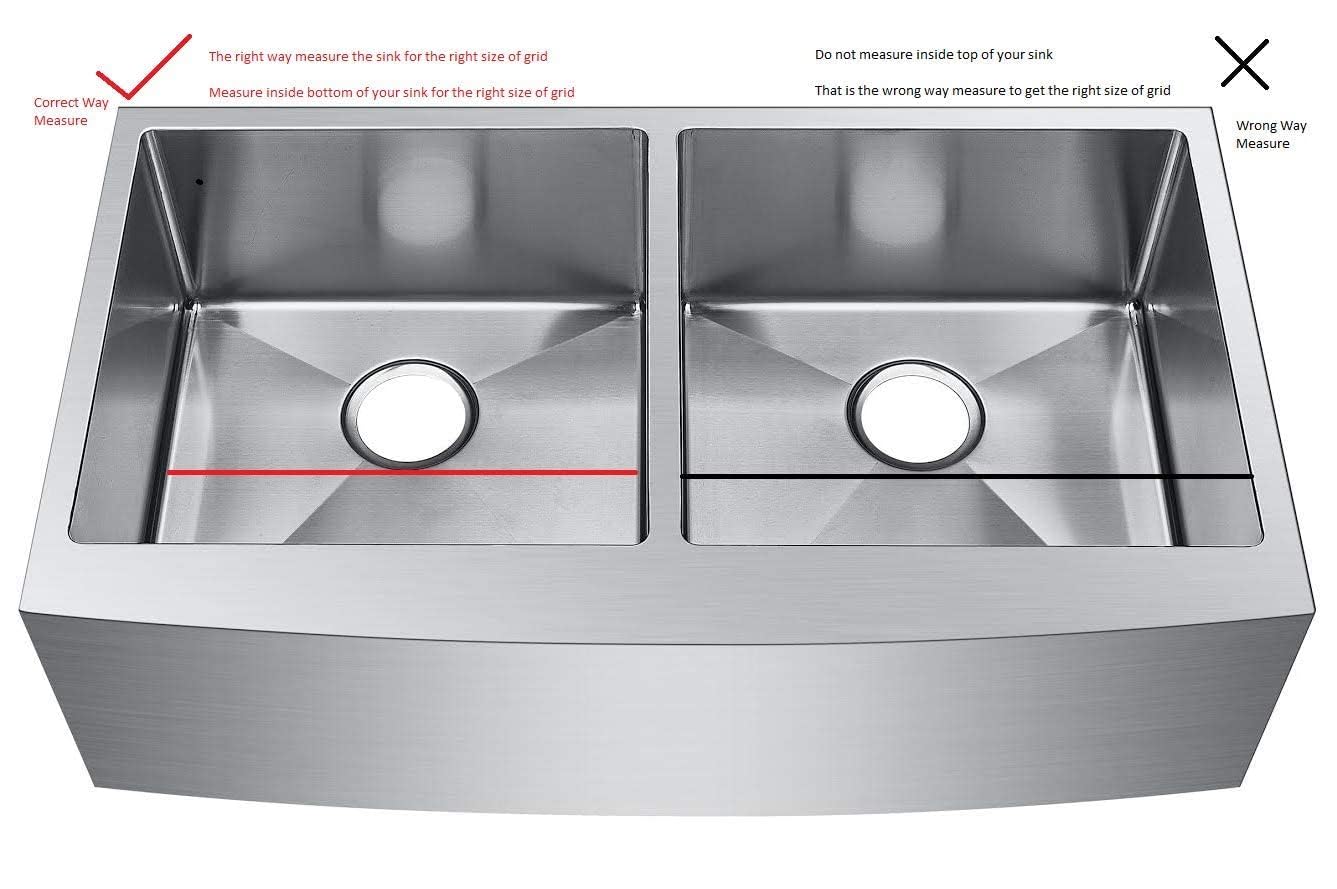 Premium 304 Stainless Steel Kitchen Sink Protector Grid - Matte Gold Finish, 26