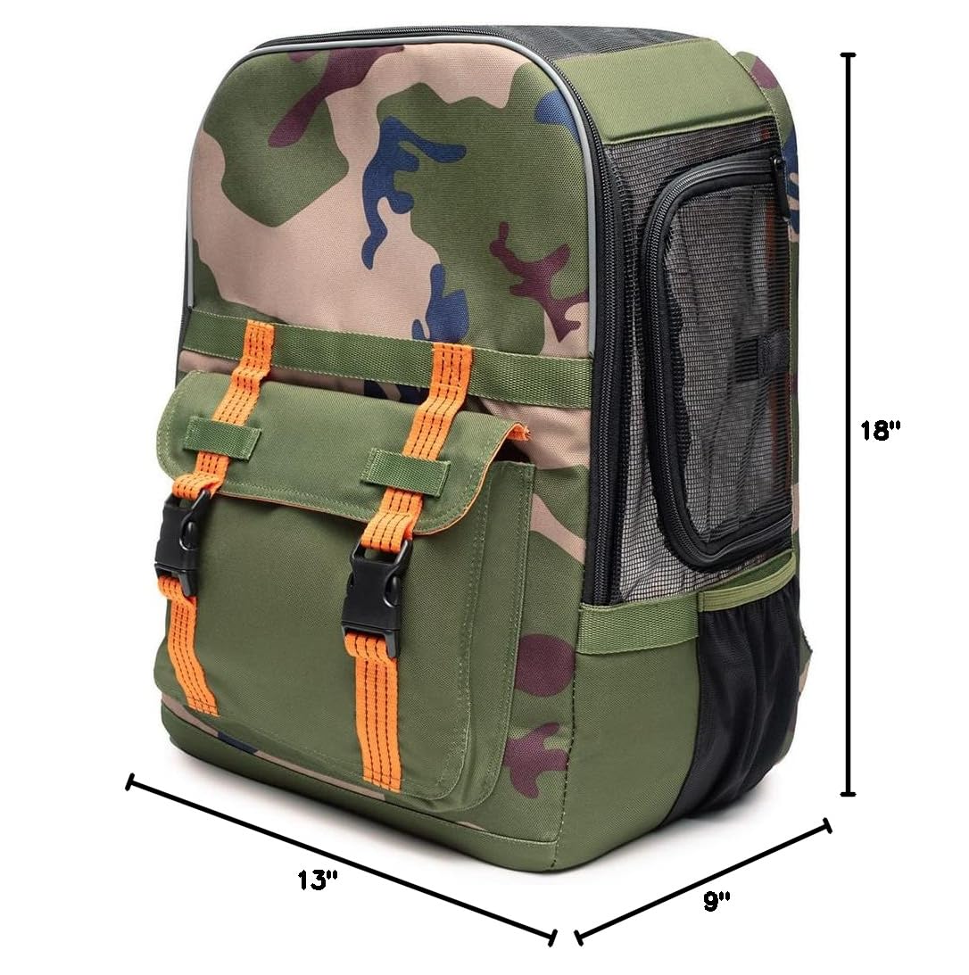 ROVERLUND Airline Approved Pet Carrier Backpack with Laptop Compartment - TSA Compliant for Small Dogs & Cats Under 25lbs - Perfect for Travel, Hiking & Daily Commutes