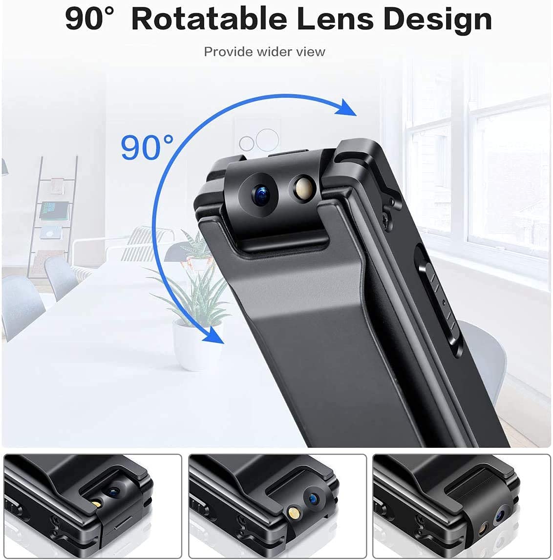 Mini Body Camera HD 1080P - Wireless Wearable Recorder for Home & Office Security