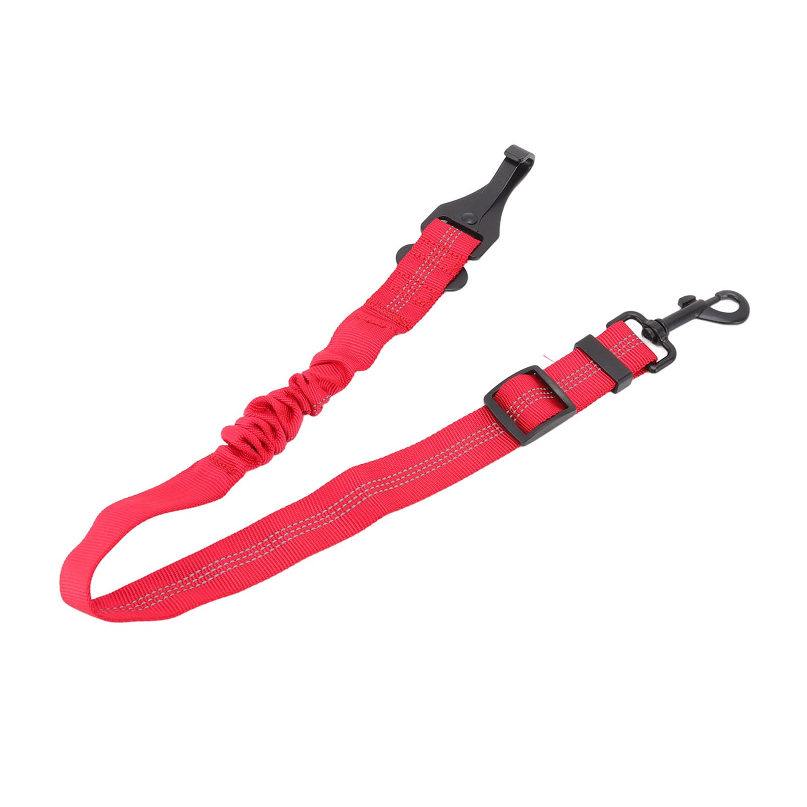 Dog Seatbelt for Car - Heavy Duty Elastic Reflective Safety Leash for Walking & Travel | Durable & Tension Resistant Pet Harness (Red) | Perfect for Road Trips, Daily Walks & Outdoor Adventures