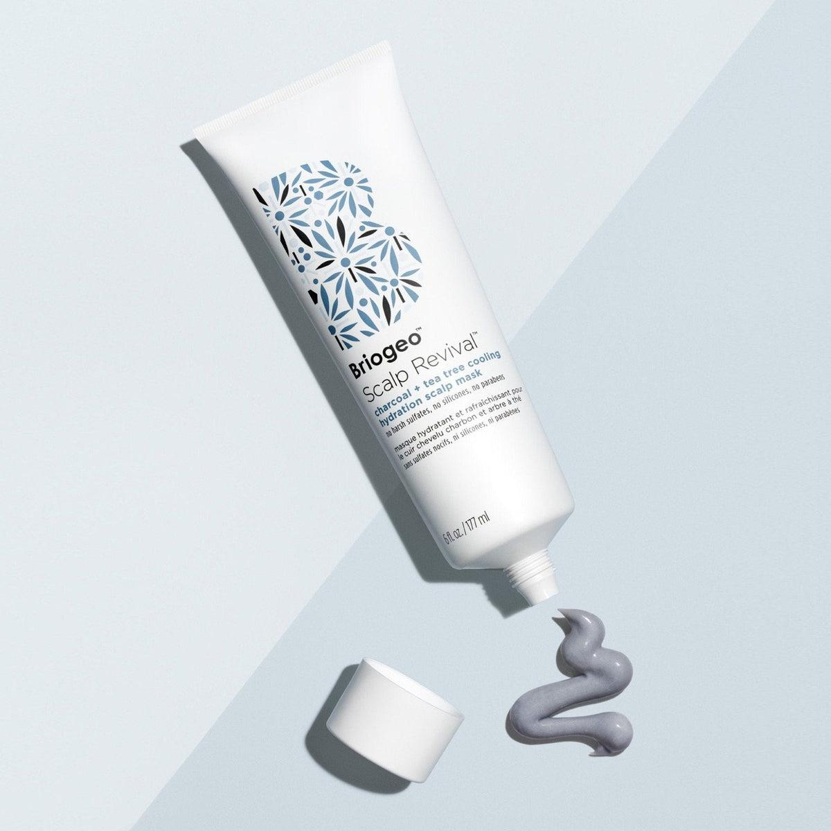 Scalp Revival Charcoal + Tea Tree Cooling Hydration Mask - Detox & Soothe Dry Scalp - Perfect for Dandruff, Itchy Scalp & Hair Growth - Use After Shampoo for Deep Hydration