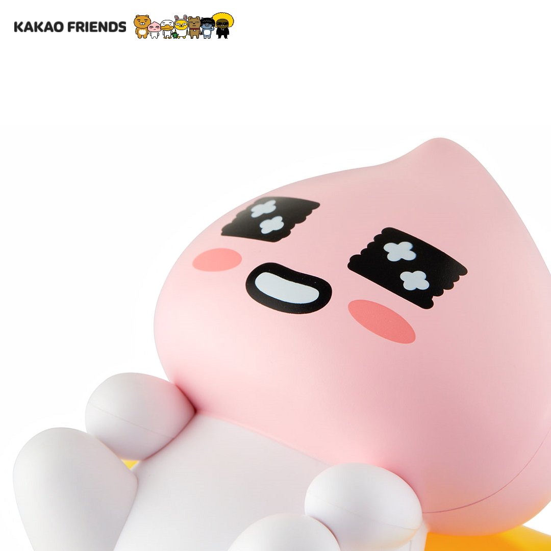 Official Kakao Friends APEACH Moving Air Freshener - Cute Car Accessory for Home & Office Decor - Perfect for Cars, Rooms, and Workspaces