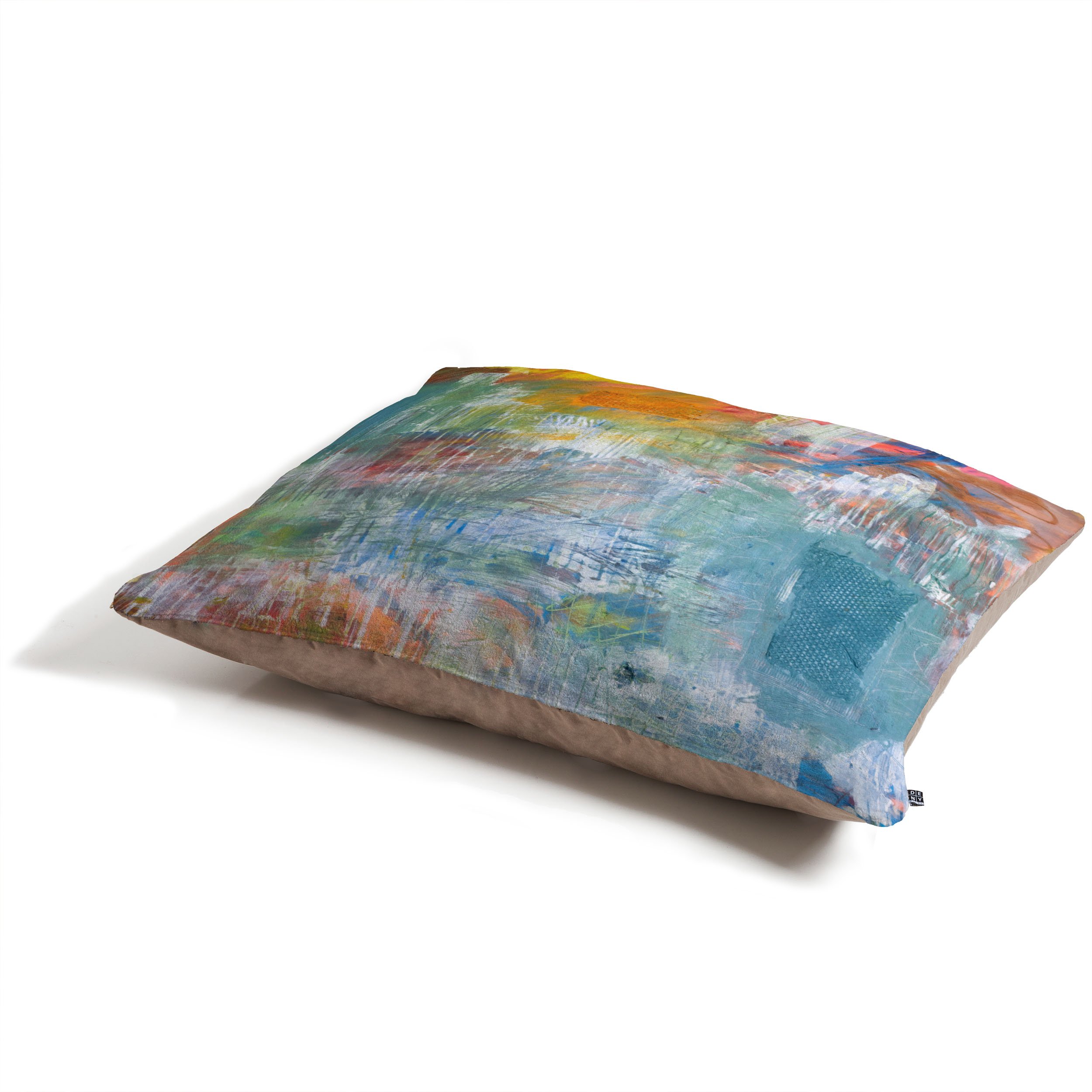 Deny Designs Kent Youngstrom Paint Tray Pet Bed - Cozy Dog & Cat Bed for Small to Medium Pets - Perfect for Living Room, Bedroom & Pet Nursery Decor