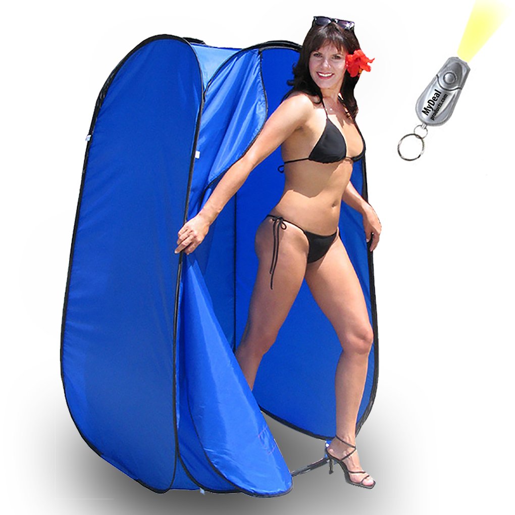 Instant Pop-Up Changing Room Tent - Portable & Weather-Resistant with Dura-Light Steel Frame for Camping, RV, Beach, Outdoor Shower, Toilet & More - Perfect for Privacy Changing, Baby Care & Emergency Bathroom Needs