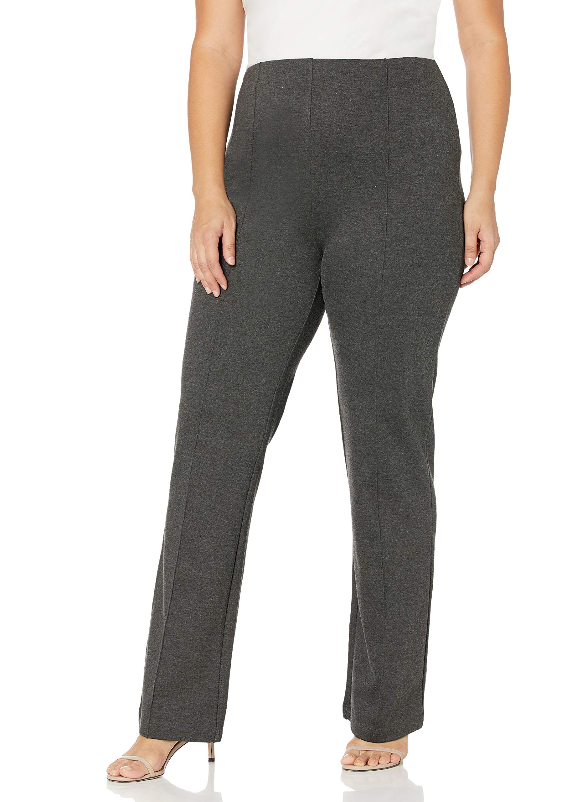 Lyssé Women's Elysse Wide Leg Plus Size Pants - Comfortable High Waisted Flowy Trousers for Work, Casual & Vacation Outfits