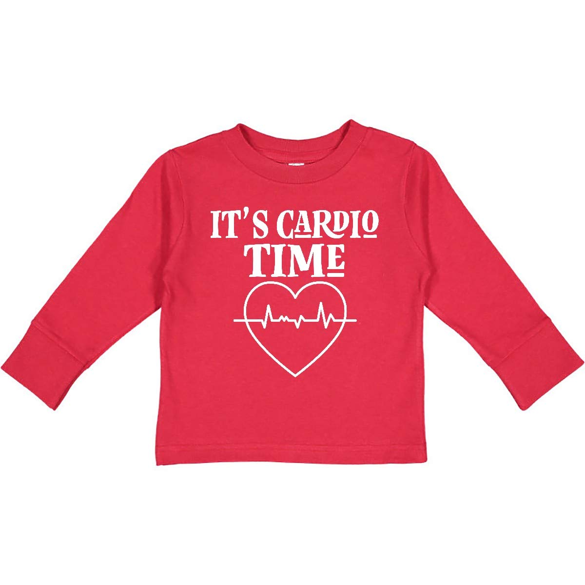 Heart Health Cardio Time Fitness Toddler Long Sleeve T-Shirt - Cute Workout & Play Outfit for Active Kids