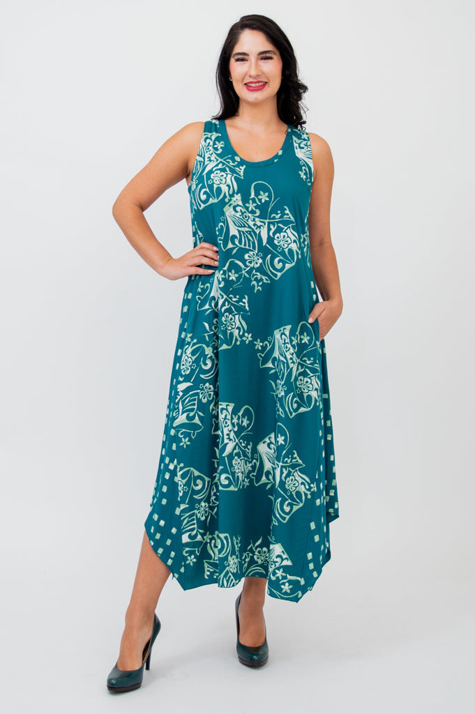 Ari Dress by Sajou - Elegant Women's Floral Midi Dress for Casual Wear, Date Night & Summer Outfits