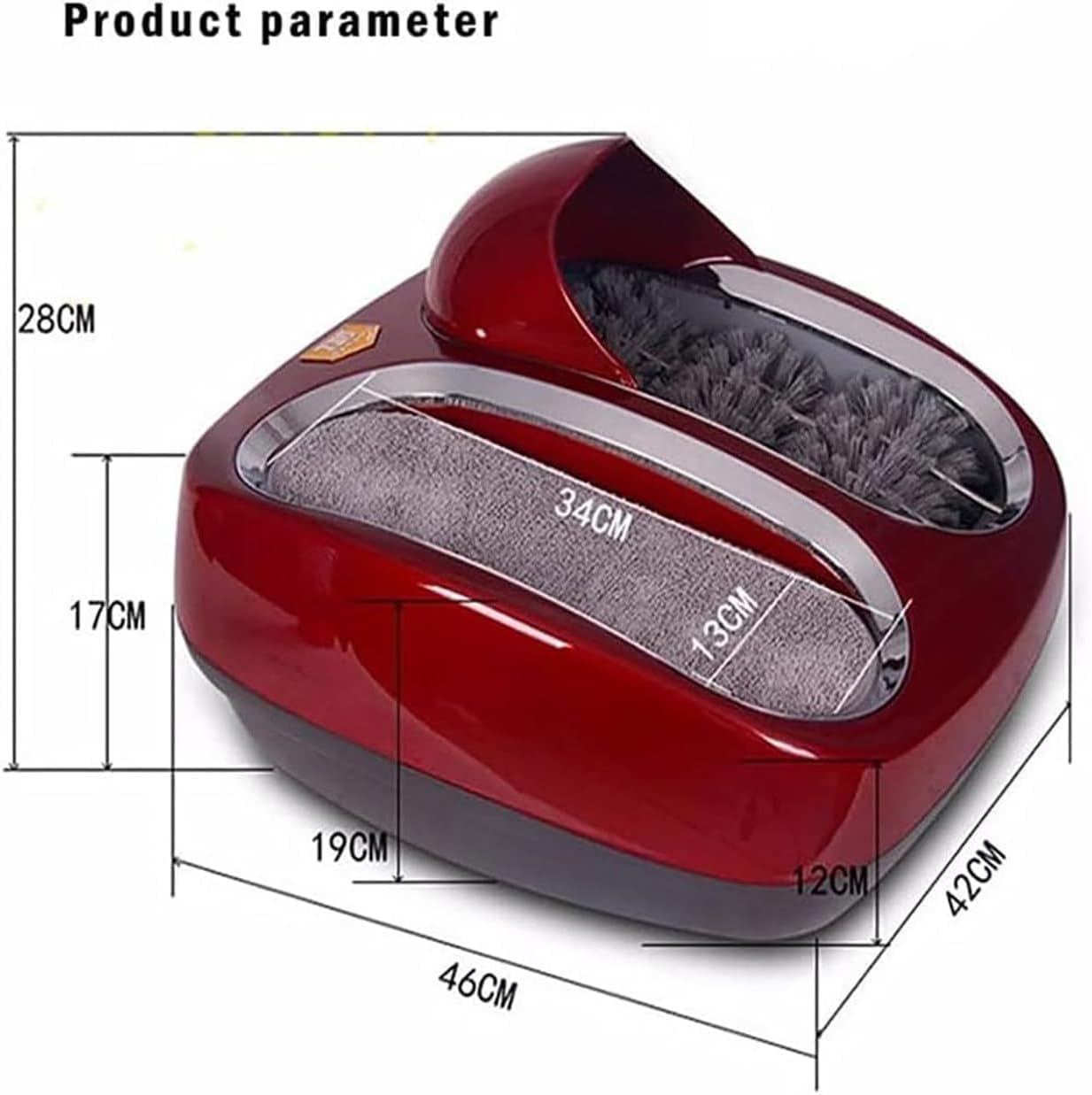 80W Automatic Induction Shoe Polisher Machine - Electric Shoe Cleaner for Hotels, Sales Centers & Entrances | Replaces Shoe Covers | Perfect for High-Traffic Commercial Spaces & Public Areas