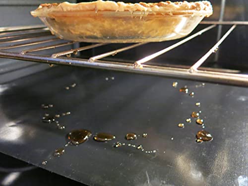 Non-Toxic Oven & Appliance Liners Set - 2 Large Oven Mats, 1 Toaster Oven Liner & 1 Microwave Tray Cover | BPA Free, PFOA Free | Fits Gas & Electric Ovens | Prevents Spills & Easy Cleanup for Baking, Roasting & Reheating