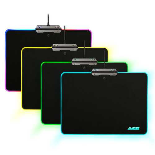 Ajazz AJPad Non-Slip RGB Gaming Mouse Pad with LED Backlight - Perfect for PC, Laptop, Office & Esports Gaming Setup