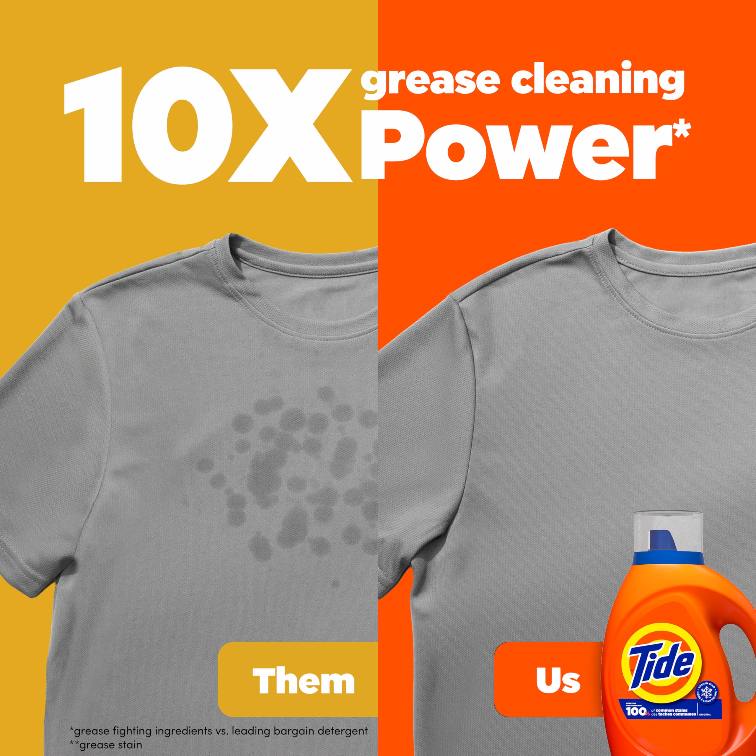 Tide Original Scent Liquid Laundry Detergent - 132 fl oz (100 Loads) | HE Compatible for High-Efficiency Washers | Perfect for Families, College Dorms & Large Laundry Loads