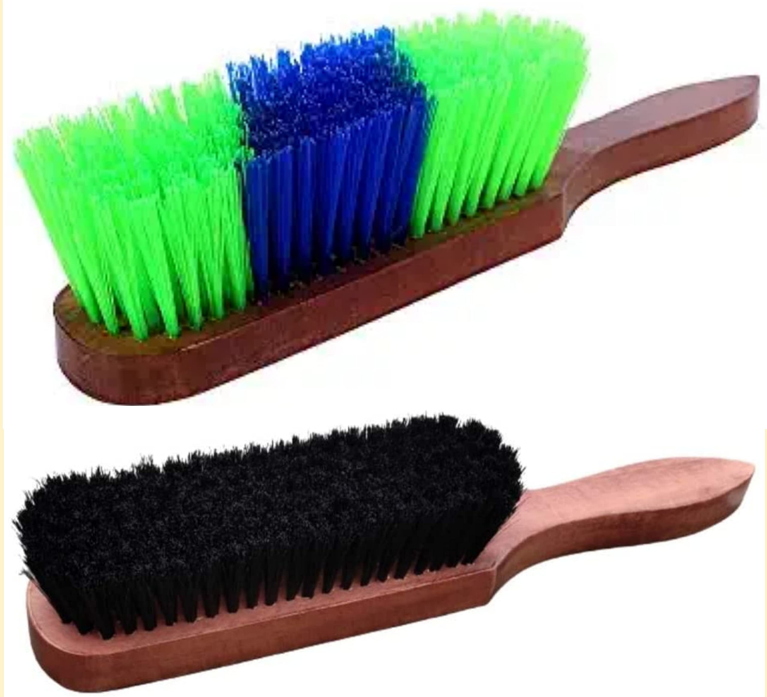 Premium Multipurpose Cleaning Duster Brush Set - Soft & Hard Bristles for Car Seats, Carpets, Mats - Ideal for Home, Car, Office & Pet Hair Removal (Pack of 1)