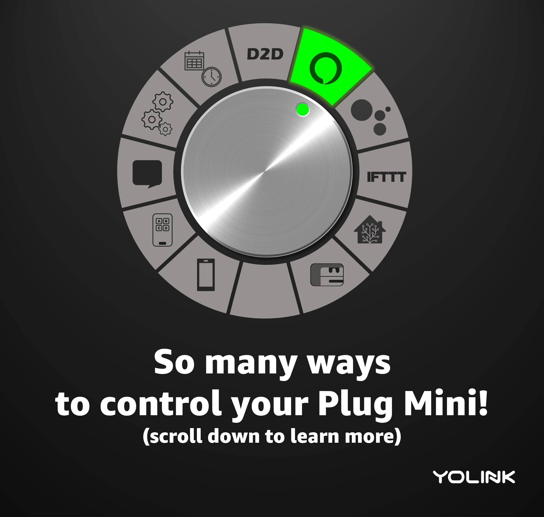 YoLink Smart Plug 4-Pack with Hub - 1/4 Mile World's Longest Range, Alexa & IFTTT Compatible, 10A Mini Outlet for Home Automation - Control Lights, Fans & Appliances Remotely from Anywhere - Perfect for Smart Homes, Vacation Houses & Energy Savings