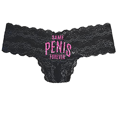 Thong - Black (Same Pen is Forever - Pink Sparkle)
