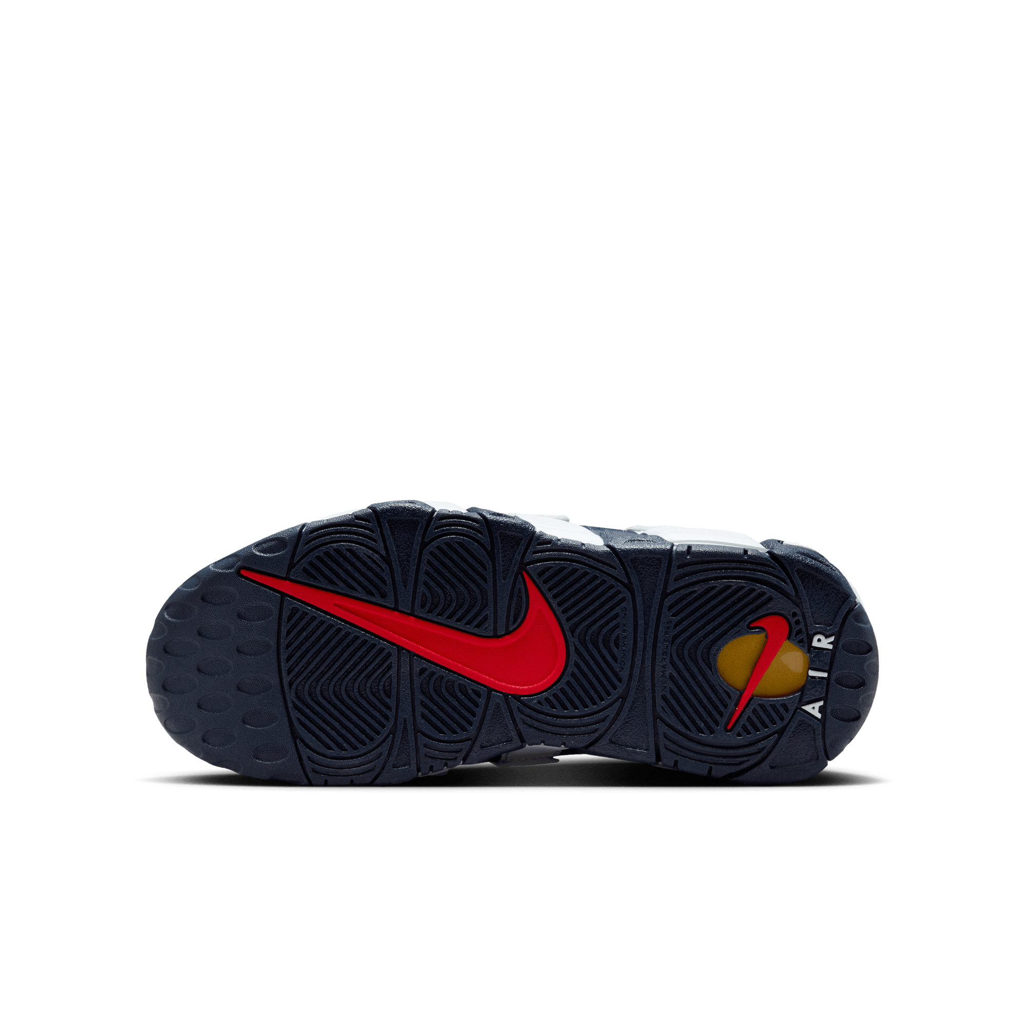 Nike Air More Uptempo GS Olympic White/Red Basketball Shoes for Girls - Comfortable Retro Sneakers for School, Sports & Street Fashion
