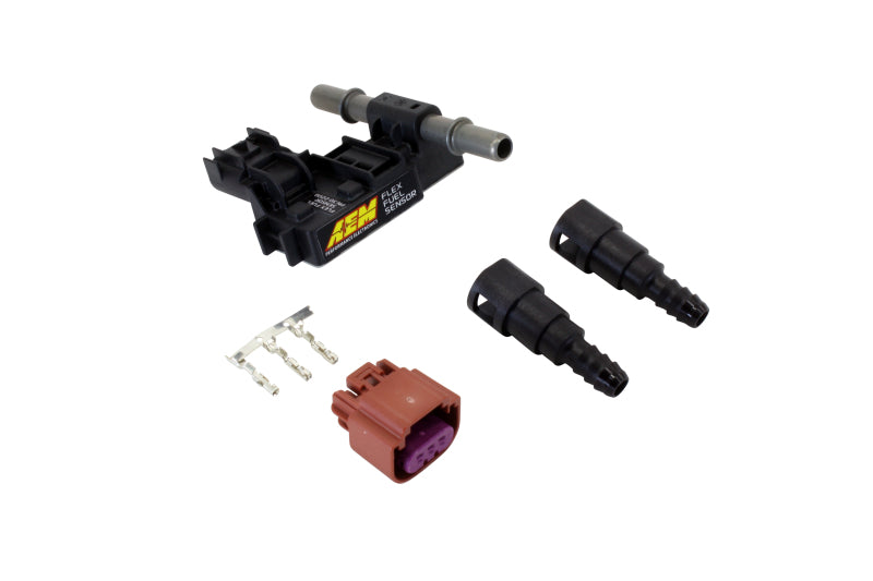 AEM Ethanol Content Flex Fuel Sensor Kit - High Performance Fuel Sensor for E85 & Gasoline - Perfect for Racing, Tuning & Performance Upgrades
