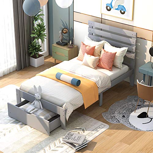 Gray With Drawer