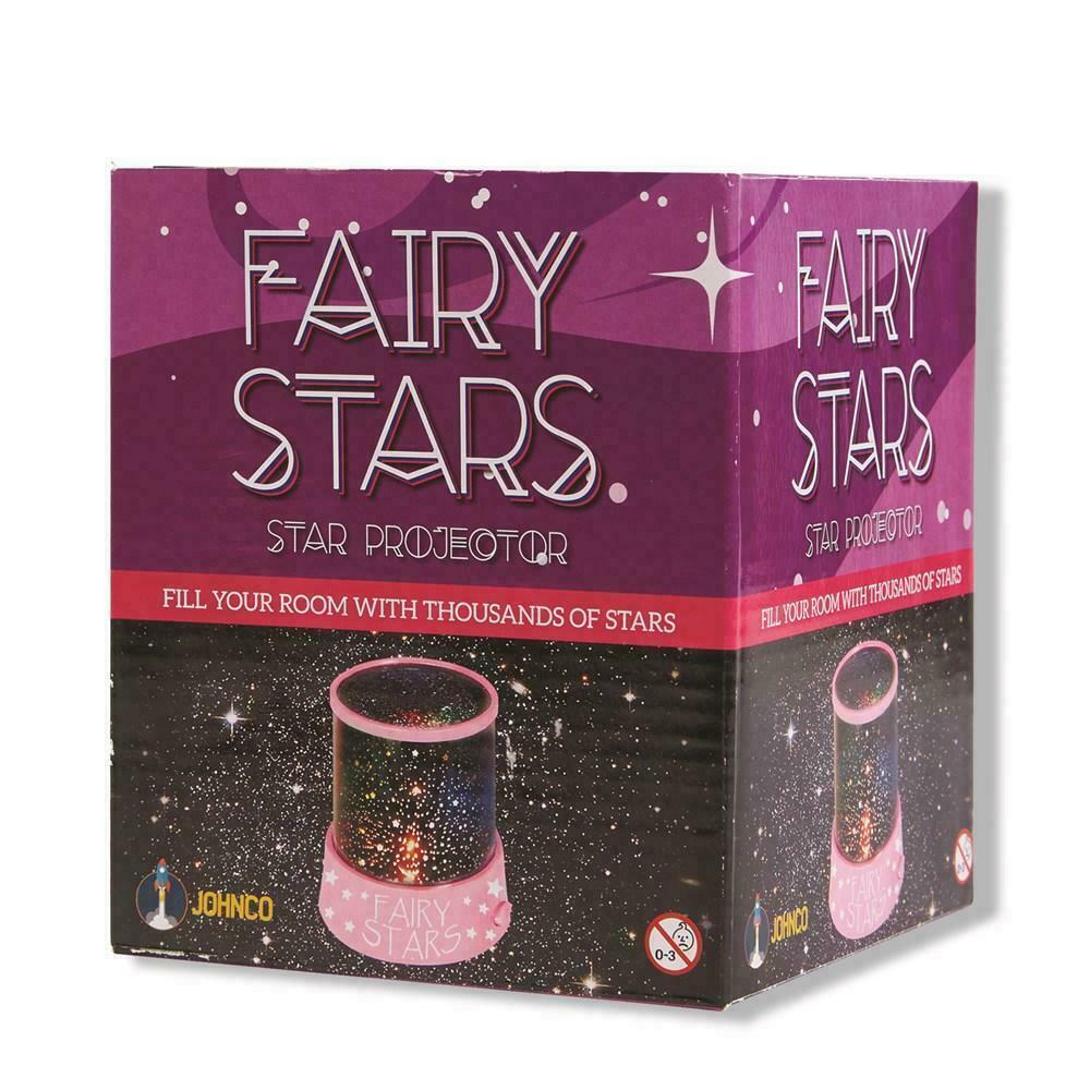FAIRY STARS Galaxy Projector Night Light - 360° Starry Sky Projection for Kids & Adults | Perfect for Bedroom, Nursery, Meditation & Relaxation