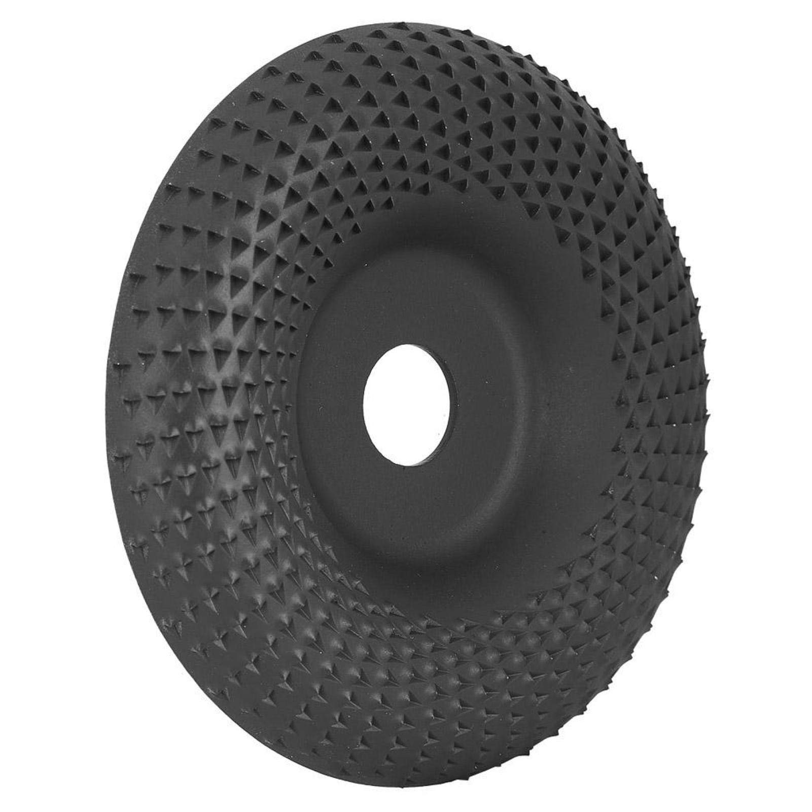 Premium Steel Woodworking Grinding Wheel - High Speed Angle Grinder Disc for Wood Polishing & Shaping - Black Curved Root Carving Disc (E1-534) - Perfect for DIY Projects, Furniture Making & Wood Carving