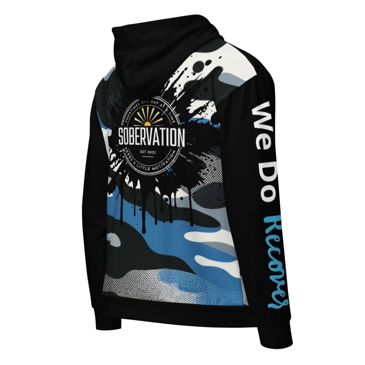 Recovery Champion Zip Hoodie for Men & Women - Eco-Friendly Sustainable Fleece Jacket for Workout, Running, Gym & Outdoor Activities