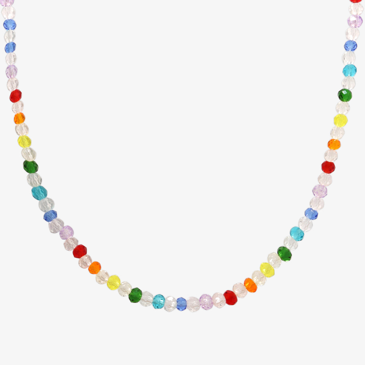 Vibrant Rainbow Beads Necklace for Women - Stylish Bohemian Jewelry for Parties, Festivals & Everyday Wear