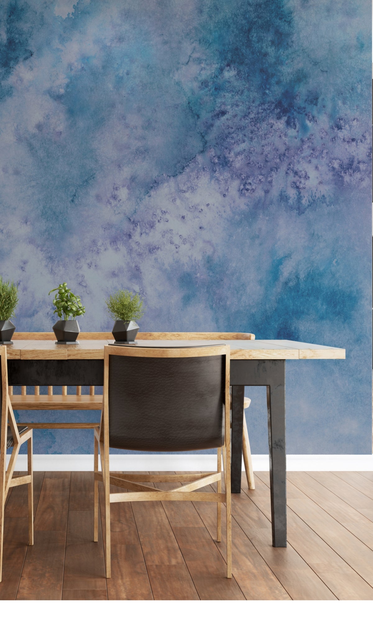 3D Blue Cloud Sky Wallpaper RM2103 - Self-Adhesive Peel & Stick Wall Mural for Bedroom, Living Room, Nursery Decor