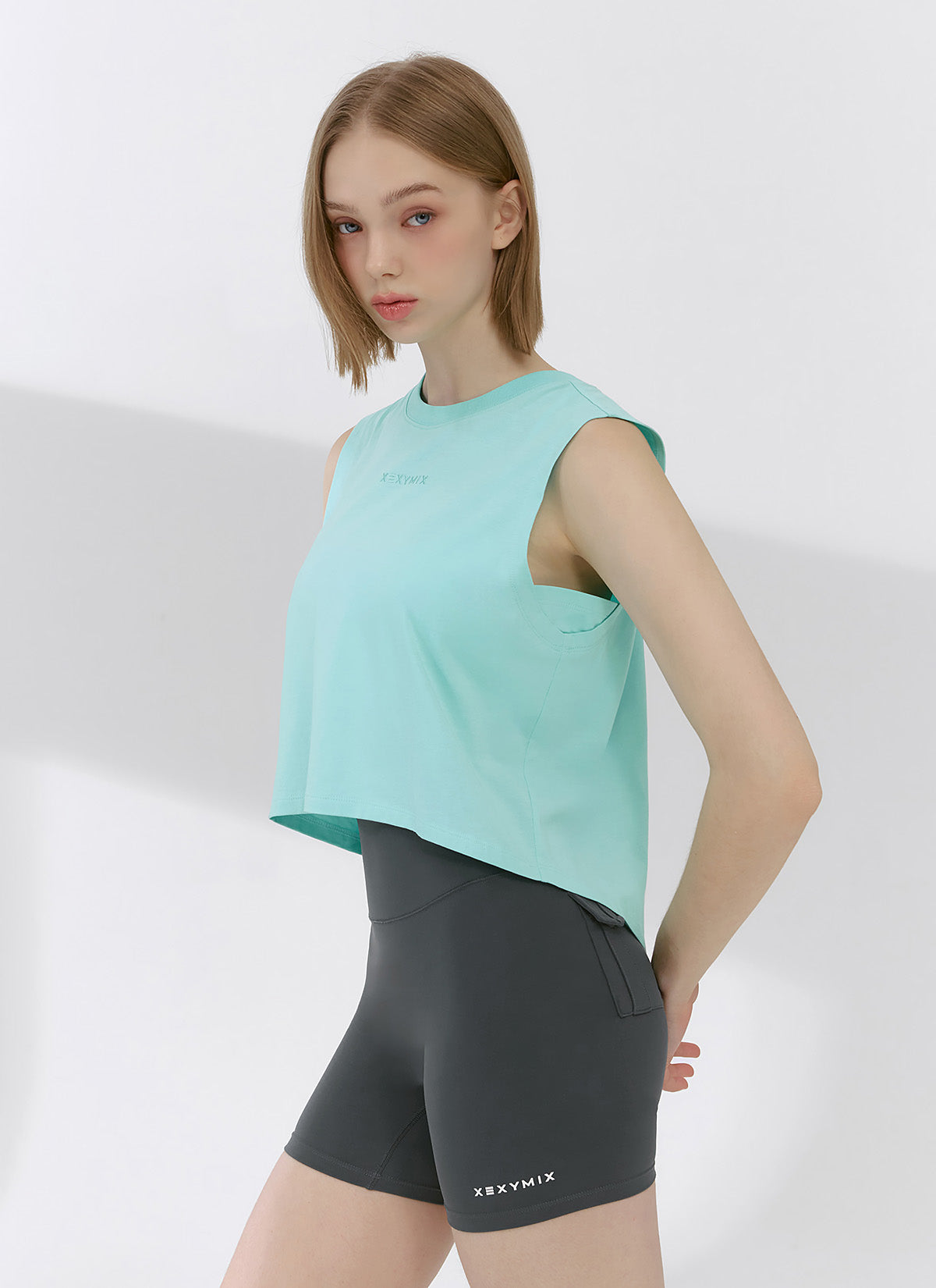 Premium Pima Cotton Back Slit Sleeveless Blouse - Women's Elegant Summer Top for Office, Date Night & Casual Outings