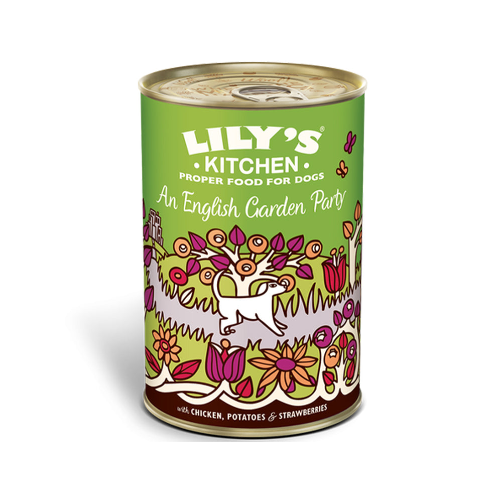 Premium English Garden Party Dog Wet Food - Grain-Free, High-Protein Recipe for Small & Large Breeds - Perfect for Special Occasions & Everyday Meals
