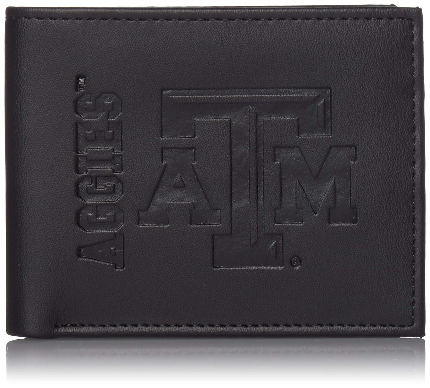 Official NCAA Texas A&M Aggies Leather Bi-Fold Wallet - Licensed Team Logo - Money & Credit Card Organizer - Perfect Gift for College Sports Fans (Game Day, Travel, Everyday Use)