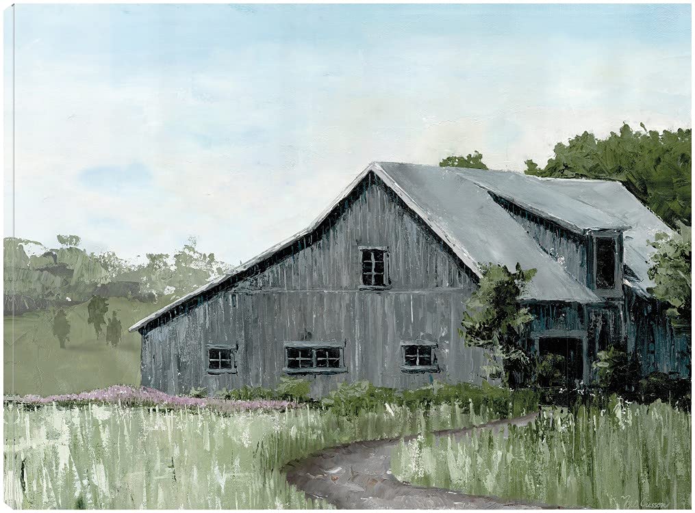 Marie Elaine Cusson Floral Landscape Oil Painting - Handmade Canvas Wall Art for Home & Office Decor (32x24 Inches) - Perfect for Living Room, Bedroom, Kitchen & Dining Area - Ready to Hang Fine Art Print
