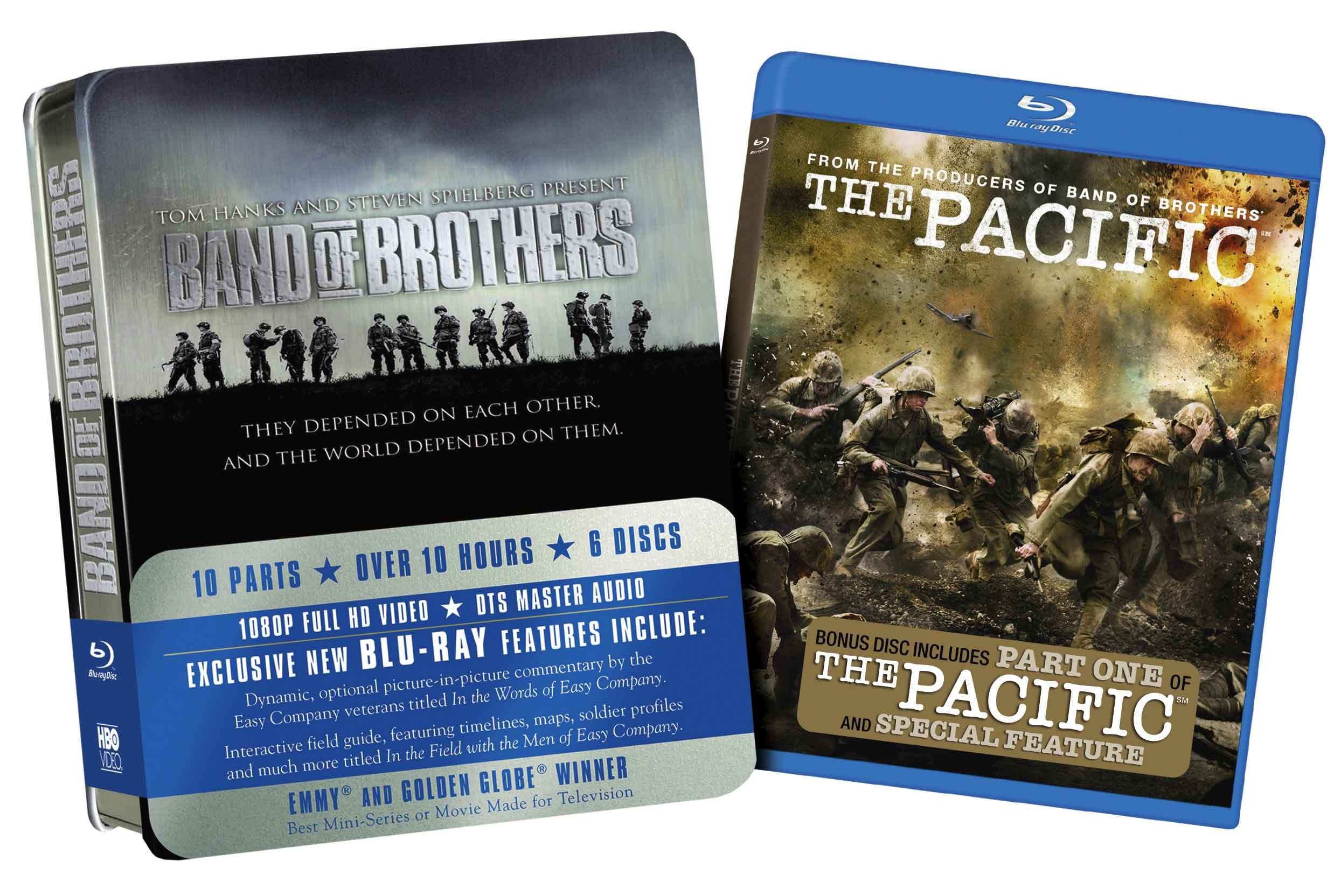 Band of Brothers & The Pacific Part One Blu-ray - WWII Mini-Series Collection for History Buffs & War Drama Fans