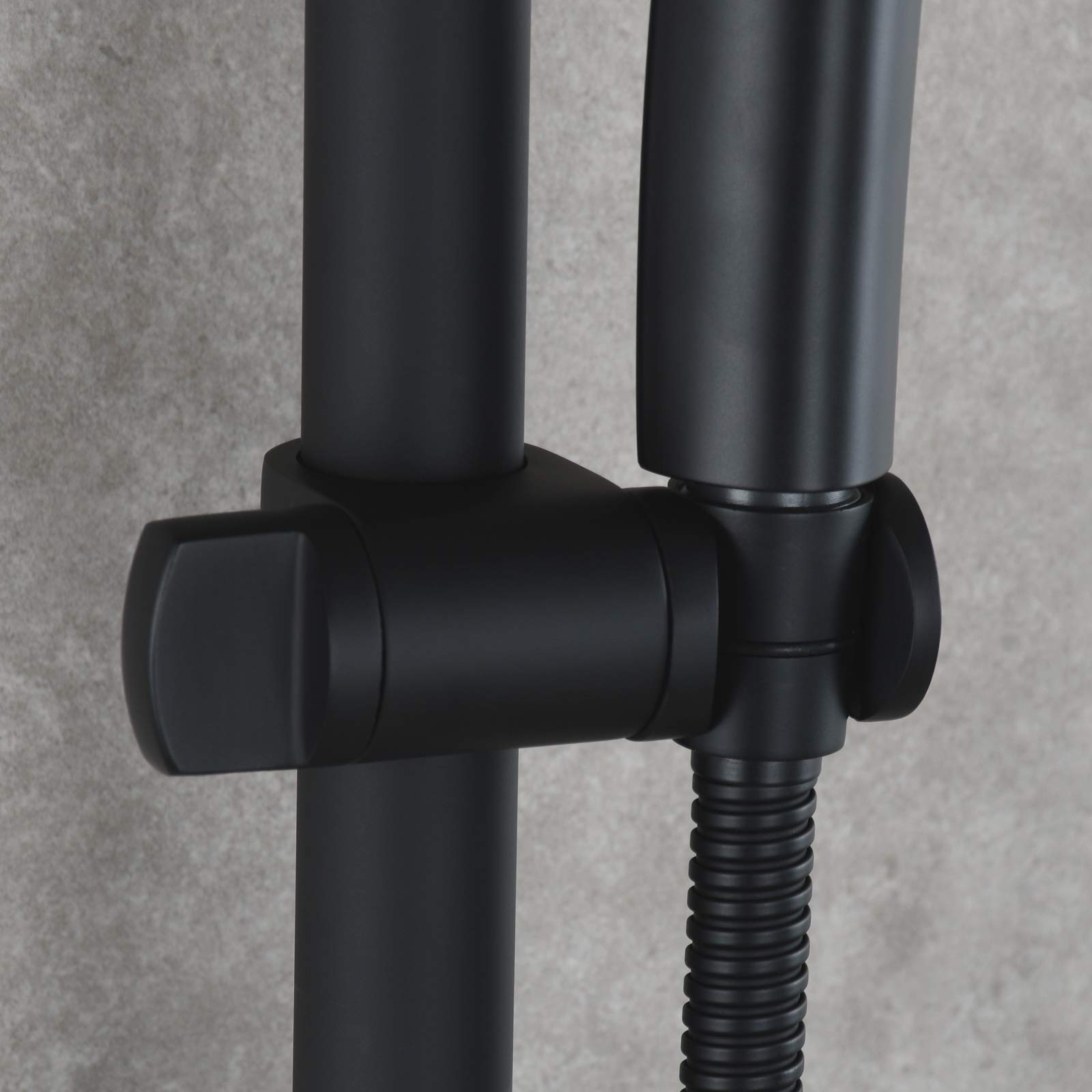 Premium Stainless Steel Shower Set with Adjustable Sliding Bar - Black Bathroom Showerhead Combo for Modern Homes | Perfect for Spa-Like Experience & Luxurious Bathroom Upgrade