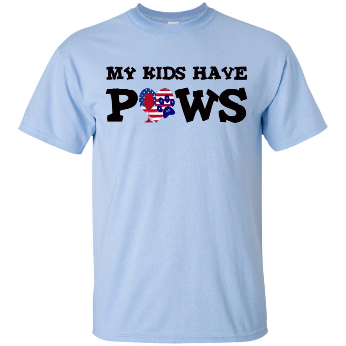 My Kids Have Paws Funny Dog Lover T-Shirt - Ultra Soft Cotton Pet Owner Tee for Women & Men - Perfect for Dog Walks, Vet Visits & Pet Lovers Gifts