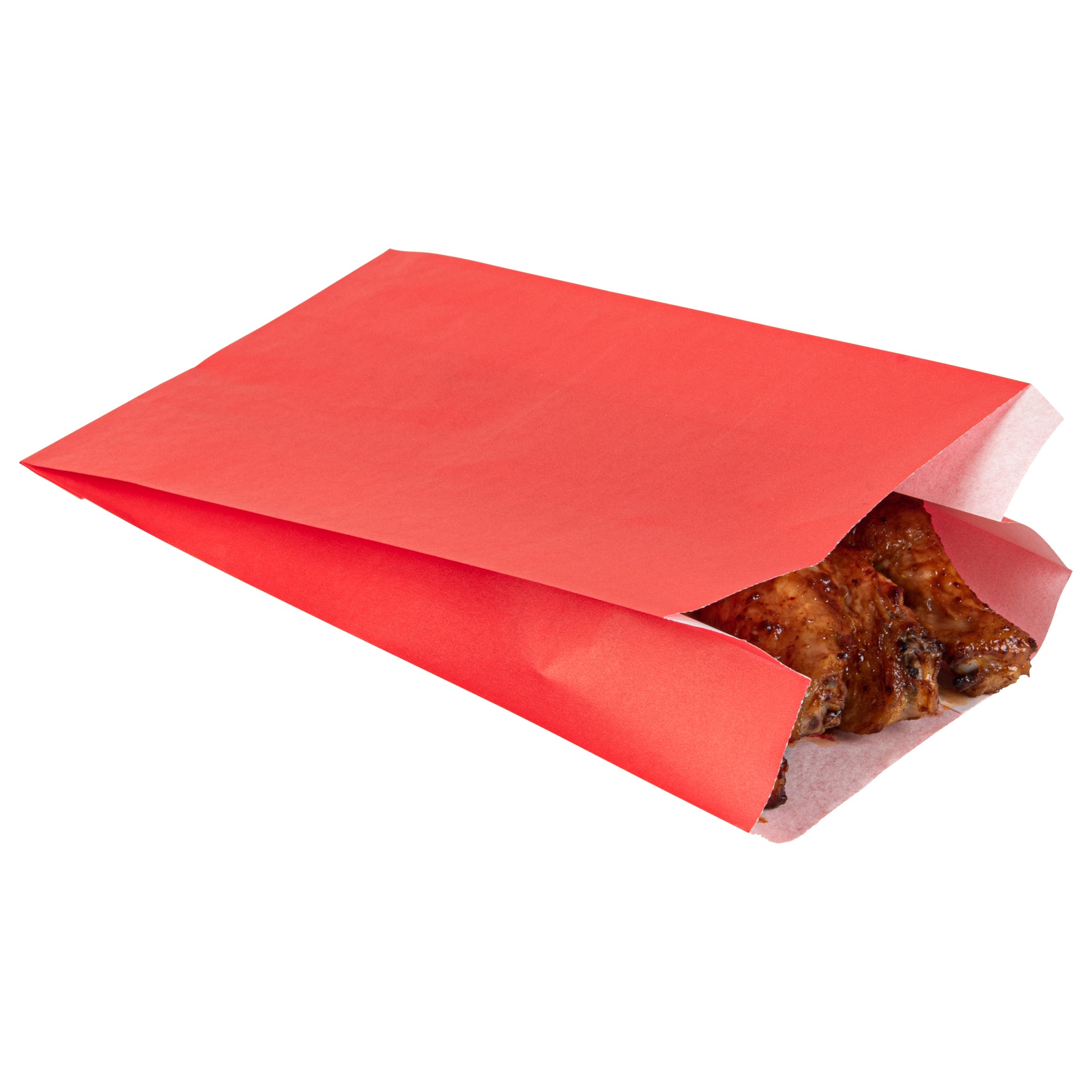 Red French Fry & Snack Bags - 5x3x8.75 Inches, 100 Count Box | Perfect for Parties, Fast Food, and Takeout Restaurants