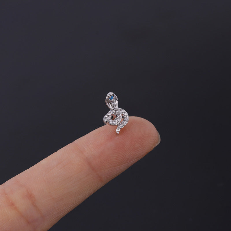 1.2mm Marquise Geometry Daith Stud Piercings - 316L Surgical Steel Body Jewelry for Cartilage & Ear Piercing | Perfect for Everyday Wear & Special Occasions