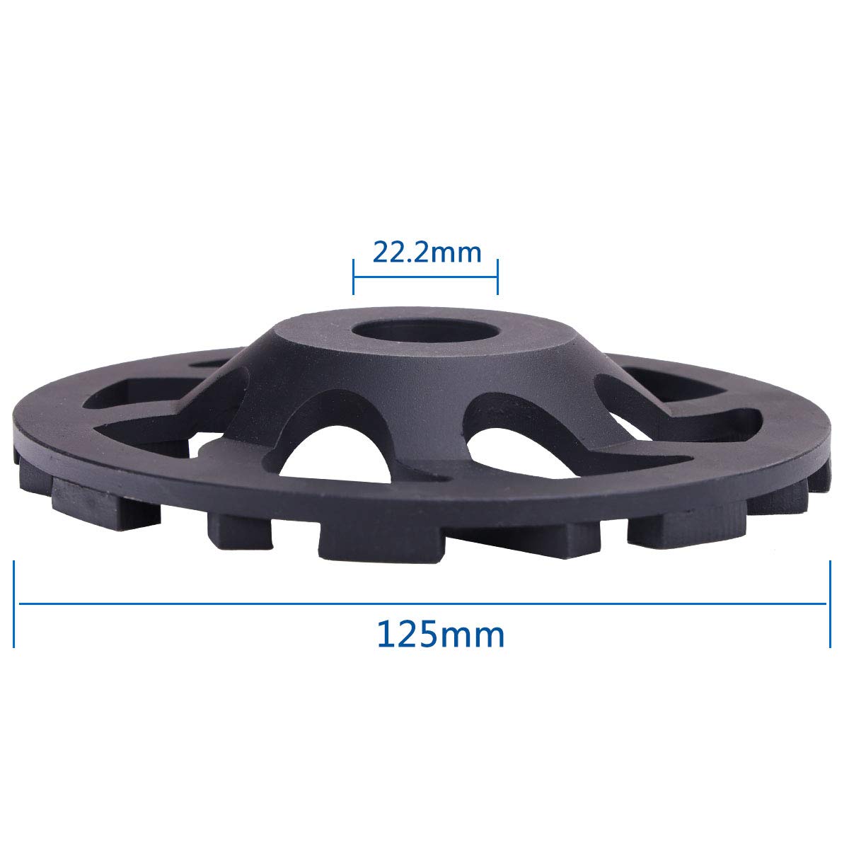 5-Inch Diamond Grinding Cup Wheel for Angle Grinder - Premium HERZO Concrete Grinding Disc for Granite, Marble, Masonry - Perfect for Construction, Renovation & DIY Projects
