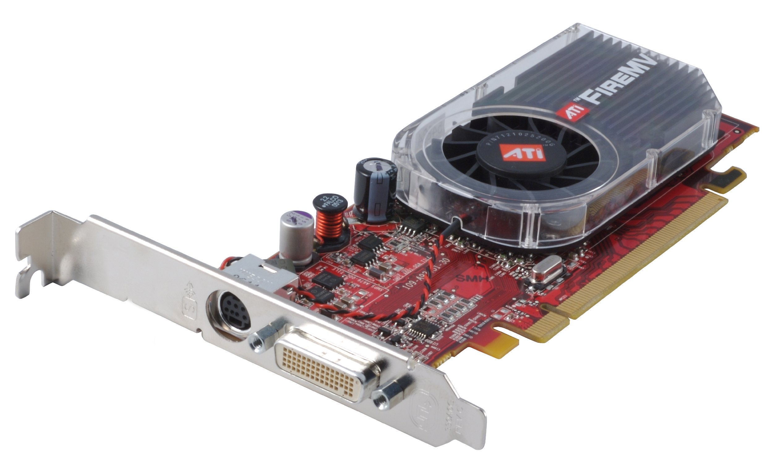 ATI FireMV 2250 256MB PCIe Video Card for CAD & Graphic Design - RoHS Compliant PCI-Express Graphics Card for Workstations & Multi-Monitor Setups