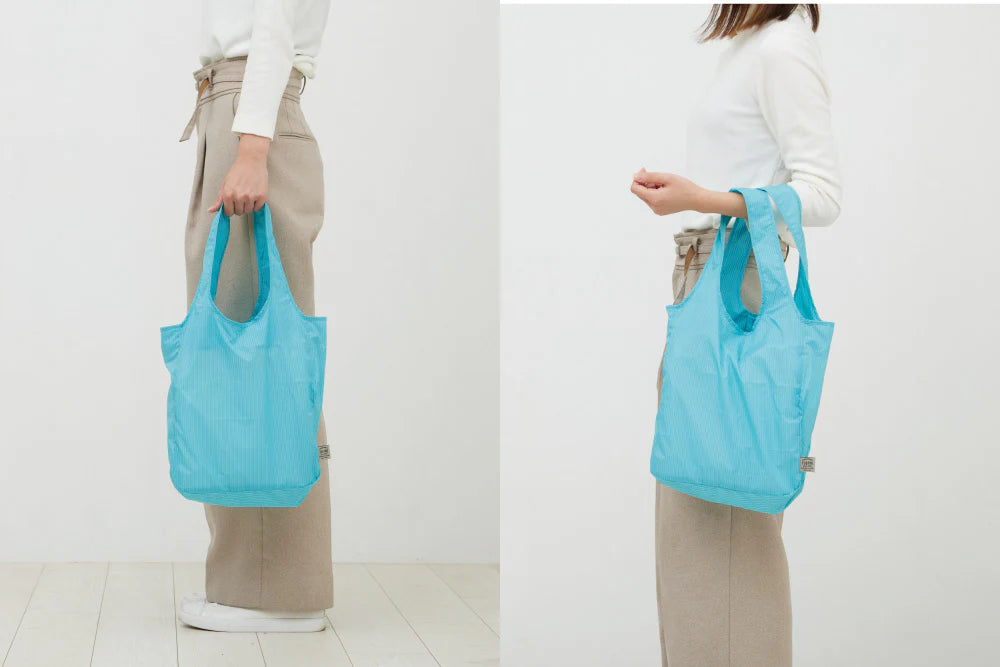 TO&FRO Packable Tote Bag - Lightweight Foldable Travel Shopping Bag, Small Size (Black) - Perfect for Beach, Gym, Grocery & Daily Use